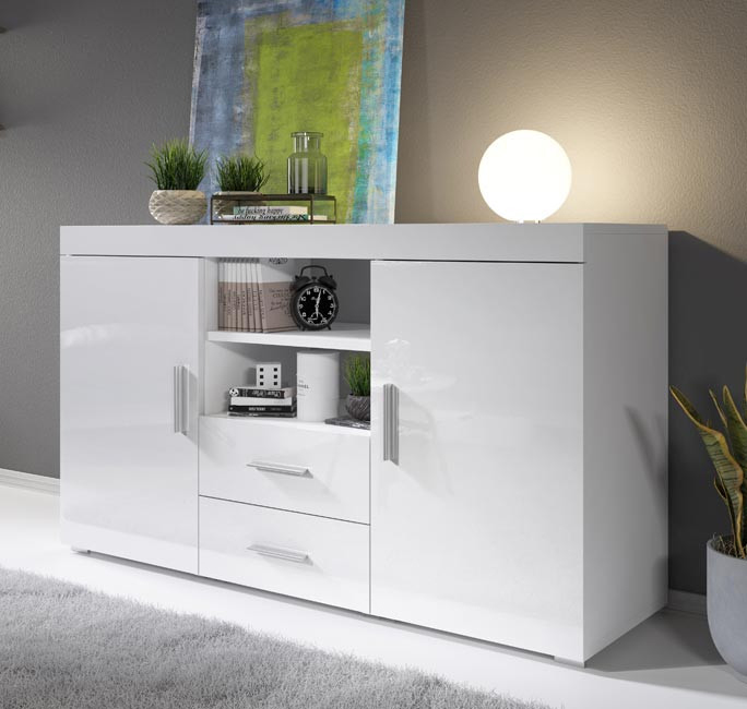 Credenza modello Roque colore bianco (140x80x40cm)